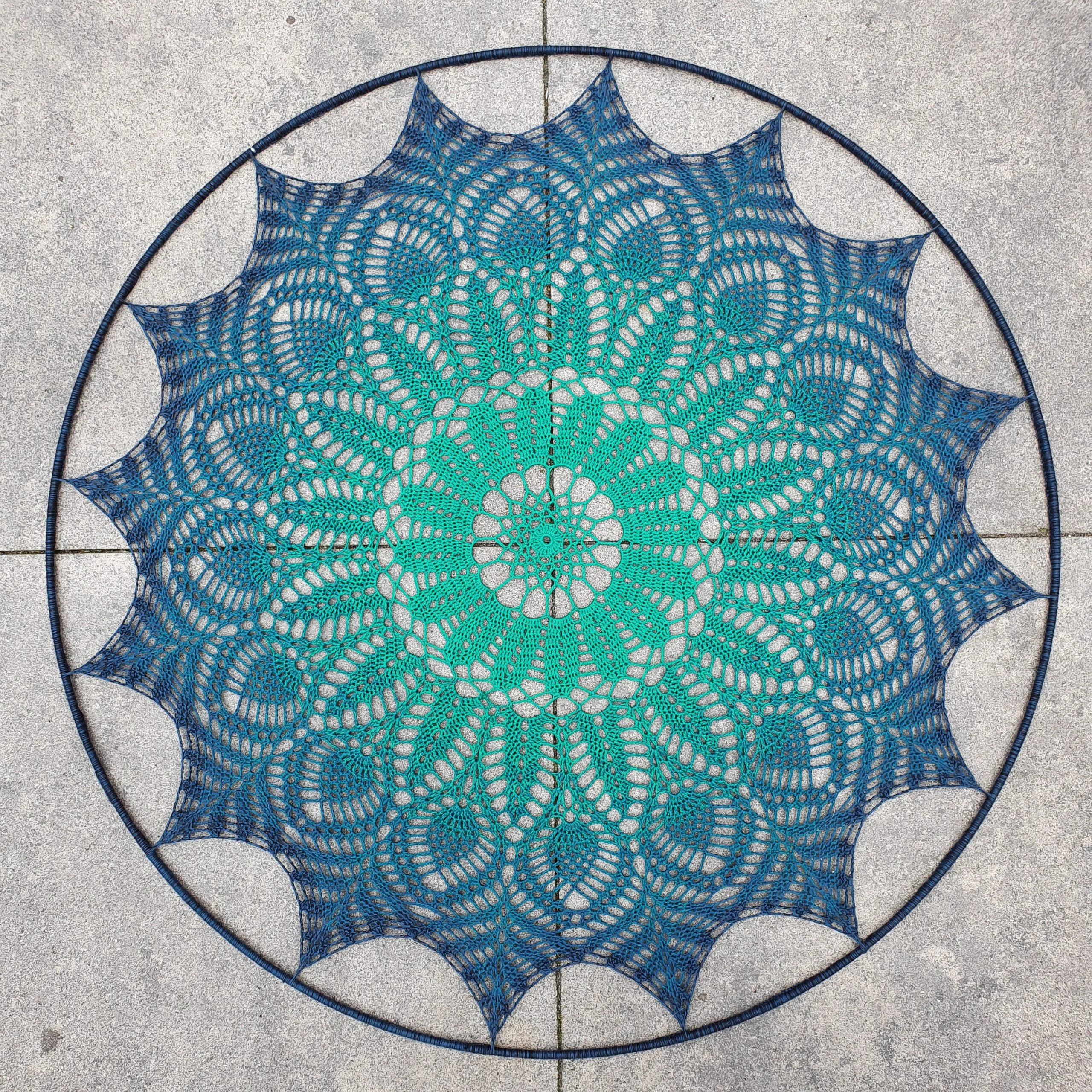 Blooming Daisy Mandala Haakpatroon Nederlandse termen - Afbeelding 3