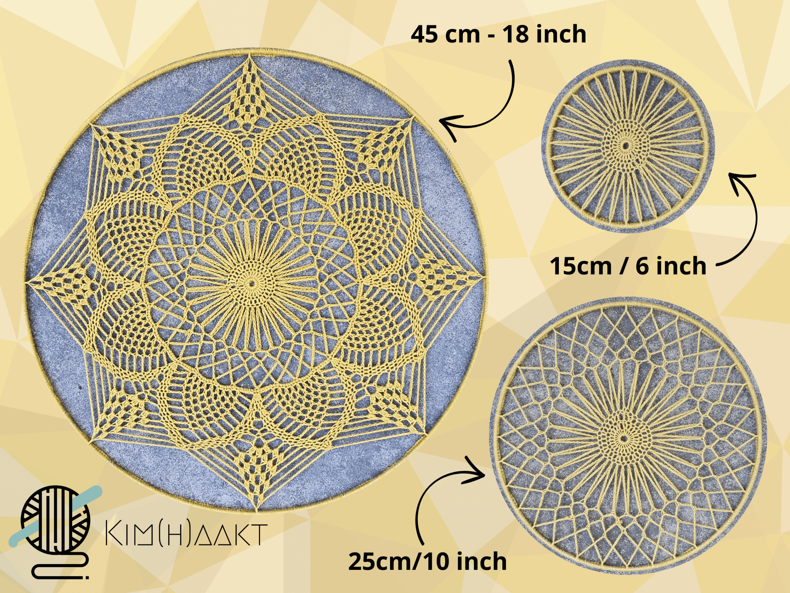 Modern Mandala Haakpatroon Nederlandse termen - Afbeelding 3