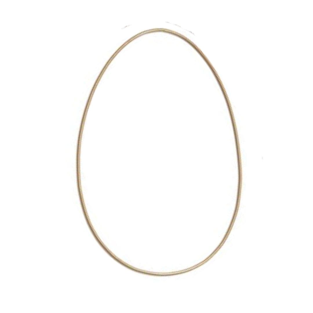 Metalen ei 25 cm goud